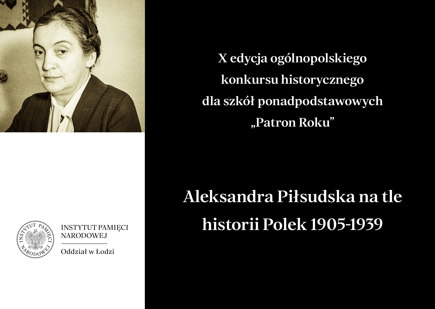 Ogólnopolski konkurs IPN Aleksandra Piłsudska na tle historii Polek 1905-1939