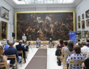 Spotkanie nauczycieli z córkami Edwarda Bernarda hr. Raczyńskiego w Muzeum Pałac w Rogalinie