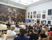 Spotkanie nauczycieli z córkami Edwarda Bernarda hr. Raczyńskiego w Muzeum Pałac w Rogalinie