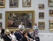 Spotkanie nauczycieli z córkami Edwarda Bernarda hr. Raczyńskiego w Muzeum Pałac w Rogalinie