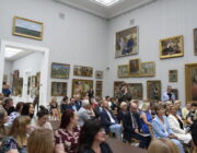 Spotkanie nauczycieli z córkami Edwarda Bernarda hr. Raczyńskiego w Muzeum Pałac w Rogalinie