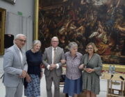 Spotkanie nauczycieli z córkami Edwarda Bernarda hr. Raczyńskiego w Muzeum Pałac w Rogalinie