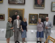Spotkanie nauczycieli z córkami Edwarda Bernarda hr. Raczyńskiego w Muzeum Pałac w Rogalinie